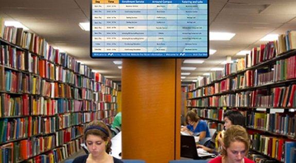 Digital SIgnage in Public Library