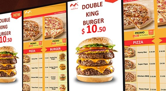 Digital Signage in Restaurant