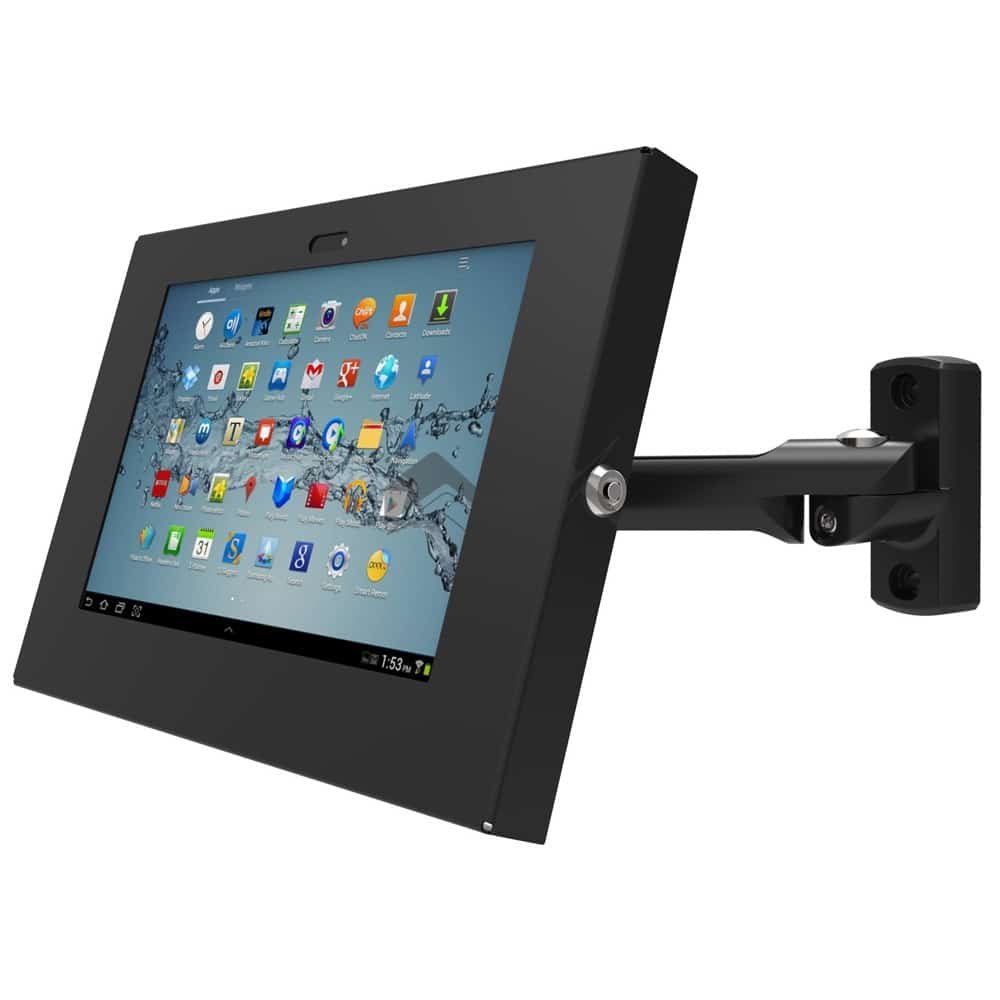 Boxed Samsung Galaxy Enclosure Kiosk with Swing Arm Wall Mount (for Galaxy Tab 1/2)