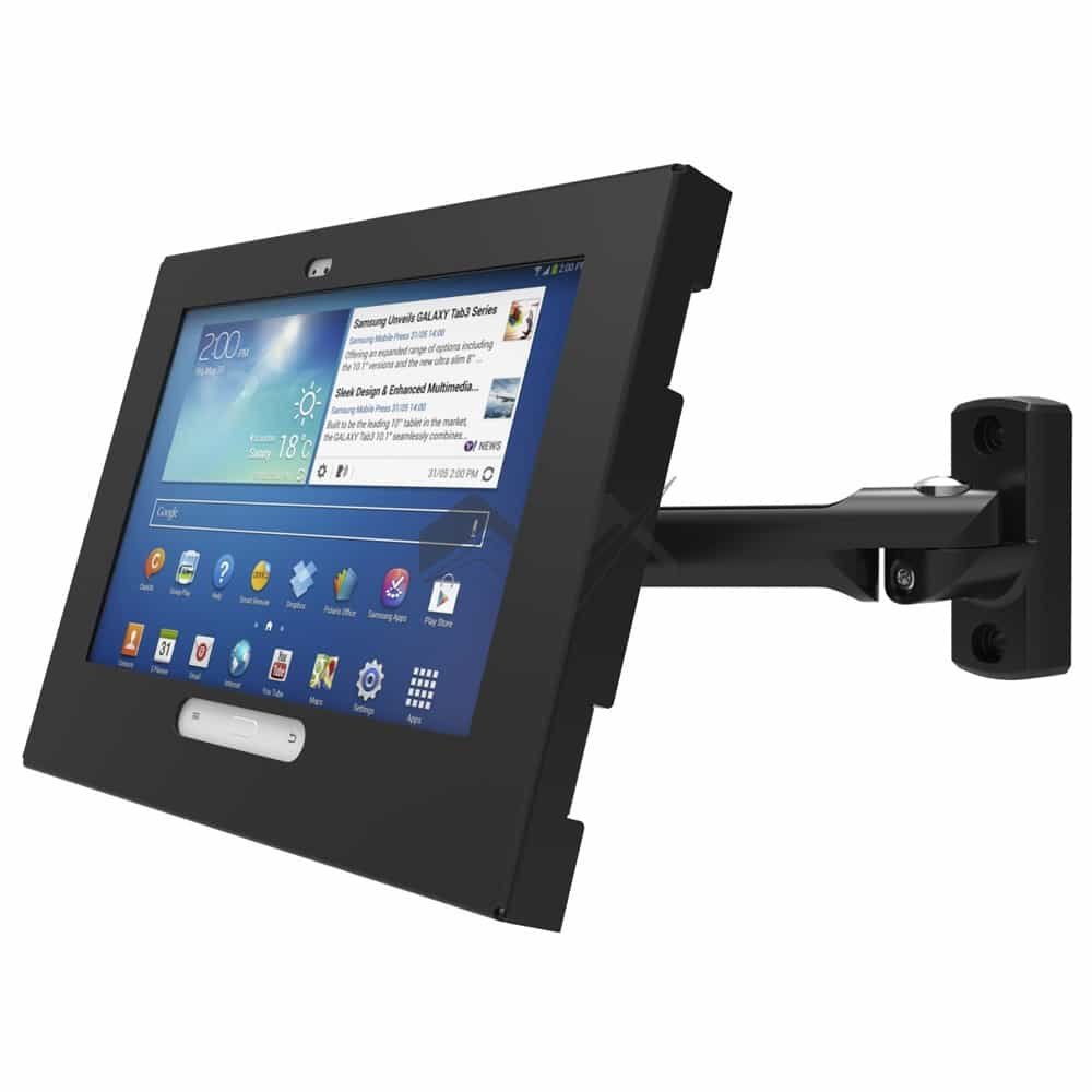 Boxed Samsung Galaxy Enclosure Kiosk with Swing Arm Wall Mount (for Galaxy Tab 3/4)