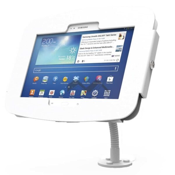 Flex Stand Samsung Galaxy Enclosure Kiosk with Lockable Flip Cover (for Galaxy Tab 3 7 0/8 0