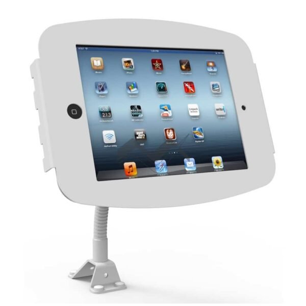 Flex Stand iPad Enclosure Kiosk with Lockable Flip Cover