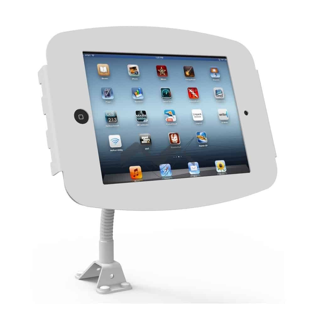 Flex Stand iPad Enclosure Kiosk with Lockable Flip Cover (for iPad Mini)