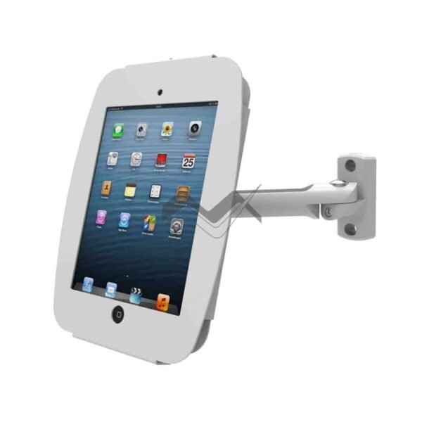 Flip cover iPad Enclosure Kiosk with Swing Arm Wall Mount (for iPad 2/3/4/Air)