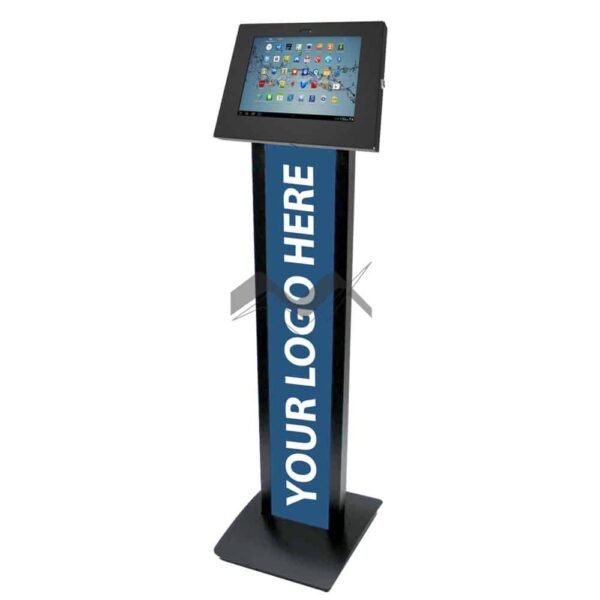 Floor Standing Samsung Galaxy Enclosure Kiosk with Personalised Message Panel Stand (for Galaxy Tab 1/ Tab 2/ Note)