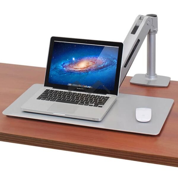 Ergotron WorkFit P, Sit Stand Workstation, Platinum