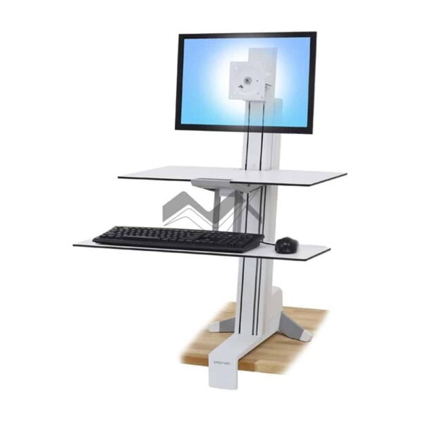 WorkFit S, Single LD with Worksurface+   Desktop Mount