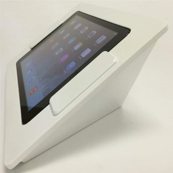Lockable Slide Wing IPad Enclosure Kiosk With Cascading Front Panel (For IPad Air)