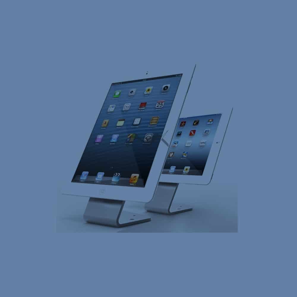 Enclosure free iPad Holders