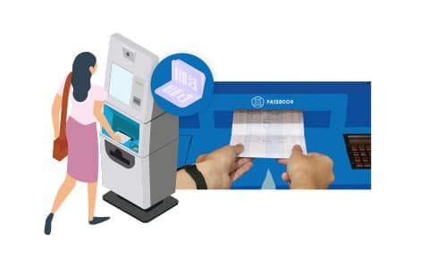 SMARTPRINT™ self service passbook printing solution prints on passbook with dot matrix printing technology that ensures long lasting printing quality