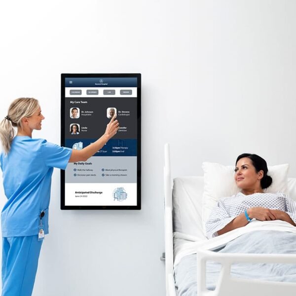 Explore interactive displays Engage doctors and patients with digital whiteboards 