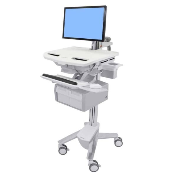 StyleView® Cart with LCD Arm, 2 Tall Drawers (2×1)