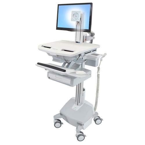 StyleView® Cart with LCD Pivot, LiFe Powered, 1 Drawer (1×1)