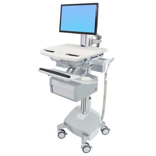 StyleView® Cart with LCD Pivot, LiFe Powered, 1 Tall Drawer (1×1)