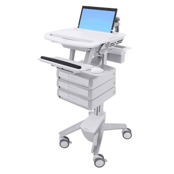 StyleView® Laptop Cart, 3 Drawers (1×3)