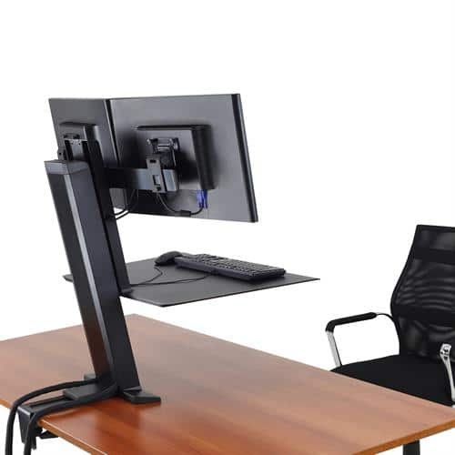 WorkFit SR, Dual Monitor, Sit Stand Desktop Workstation