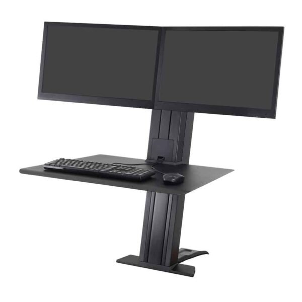 WorkFit SR, Dual Monitor, Sit Stand Desktop Workstation