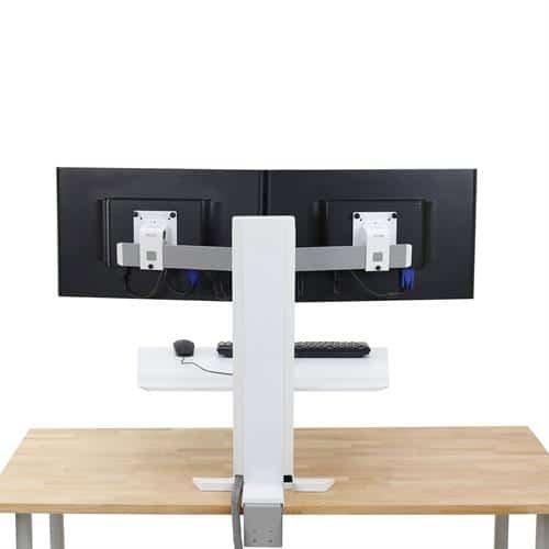 WorkFit SR, Dual Monitor, Sit Stand Desktop Workstation