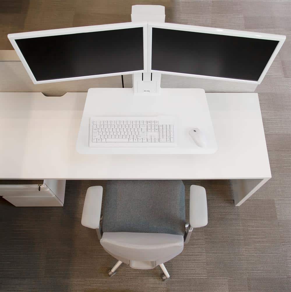 WorkFit SR, Dual Monitor, Sit Stand Desktop Workstation