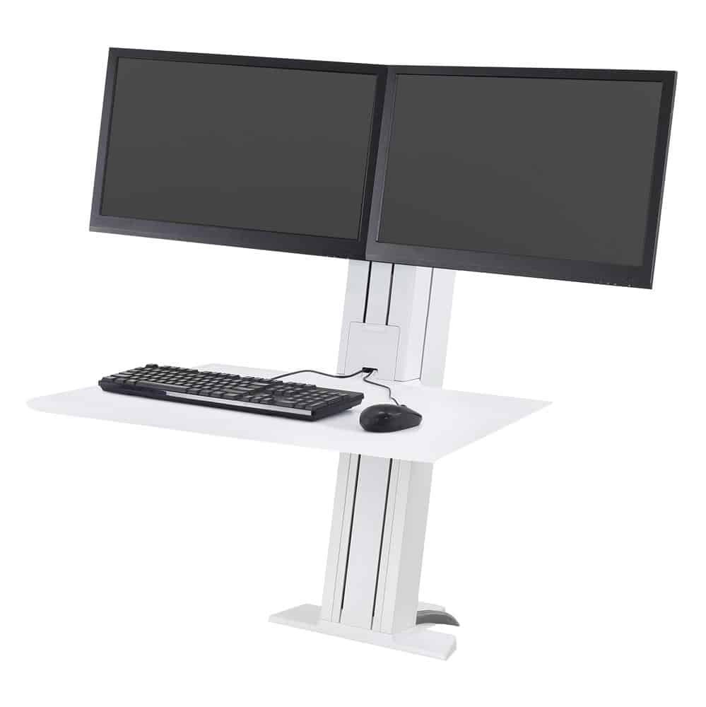 WorkFit SR, Dual Monitor, Sit Stand Desktop Workstation