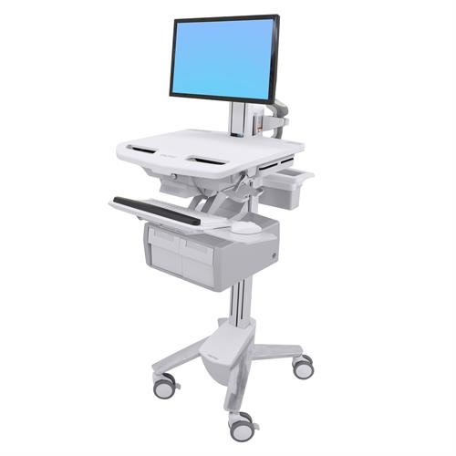 StyleView® Cart with LCD Pivot, 2 Tall Drawers (2×1)