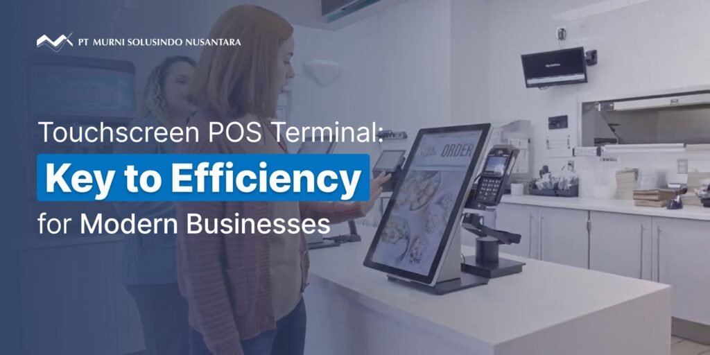 cover illustration for touchscreen POS terminal